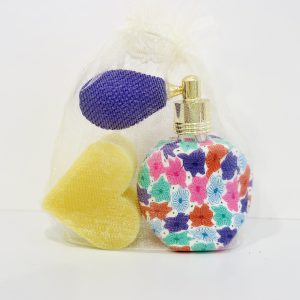 Perfumero de tocador y jabón aromático 100grs