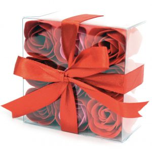 9 Flores de jabon -Rosas rojas 	3.10€/KG