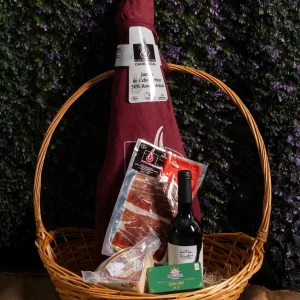 Lote Premium Silver Jamon, vino, queso y anchoas